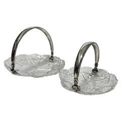 Plats néerlandais en argent et cristal, 1917