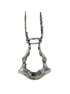 Dutch Silver Asparagus Tongs, by Antonius Hendrikus der Kinderen, 1853