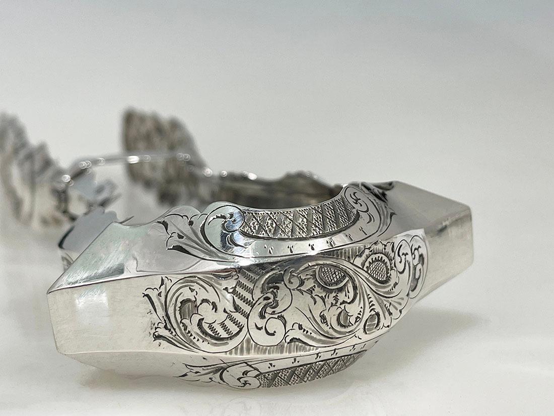 Dutch Silver Asparagus Tongs, by Antonius Hendrikus der Kinderen, 1853 For Sale 1