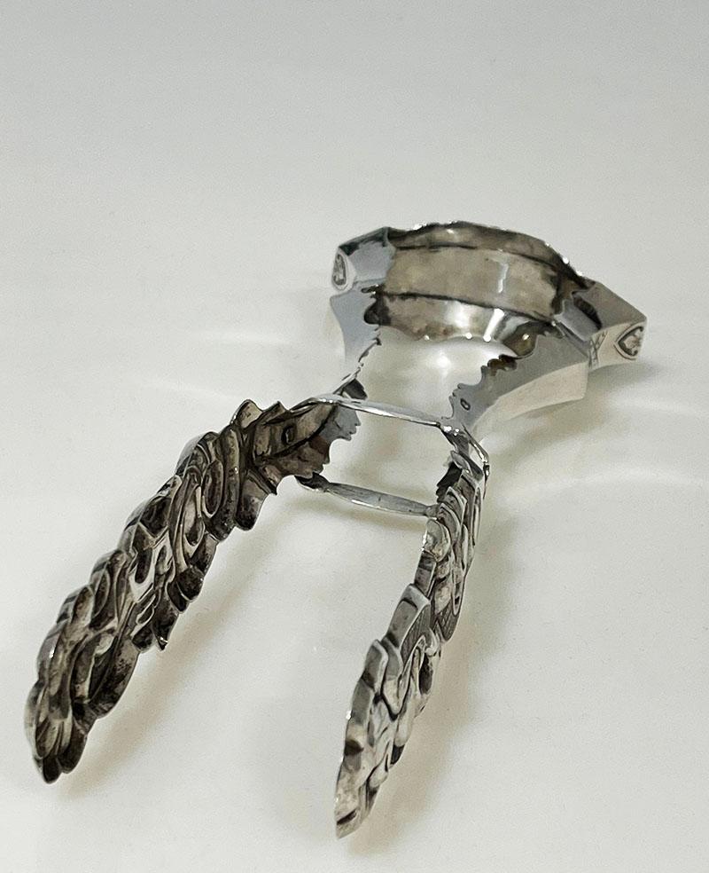 Dutch Silver Asparagus Tongs, by Antonius Hendrikus der Kinderen, 1853 For Sale 2