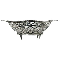 Dutch Silver Bonbon Basket with Bow Handles, 1904