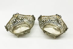 Dutch Silver bonbon baskets from Reeser and Son, Fa. G.C. The Hague, 1902