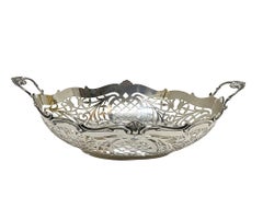 Dutch Silver Bread Basket by Hooijkaas, Schoonhoven, 1966
