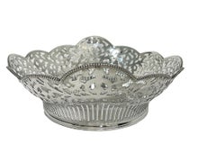Dutch Silver Bread Basket, Van Kempen & Begeer, 20th Century