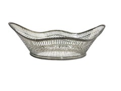 Dutch Silver Bread Basket, Voorschoten, 1927