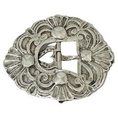 Boucle hollandaise en argent par J.J. Lazonder, Schoonhoven 1867