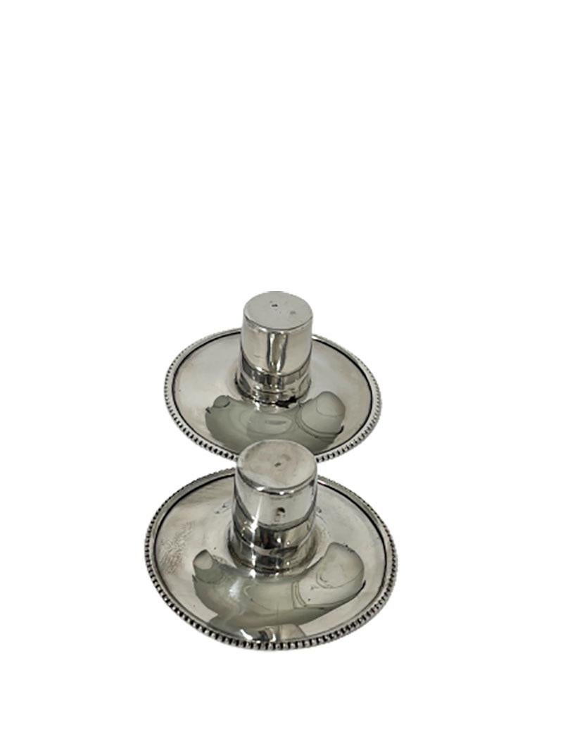 Dutch Silver Candleholders, Mid-20th Century For Sale 8