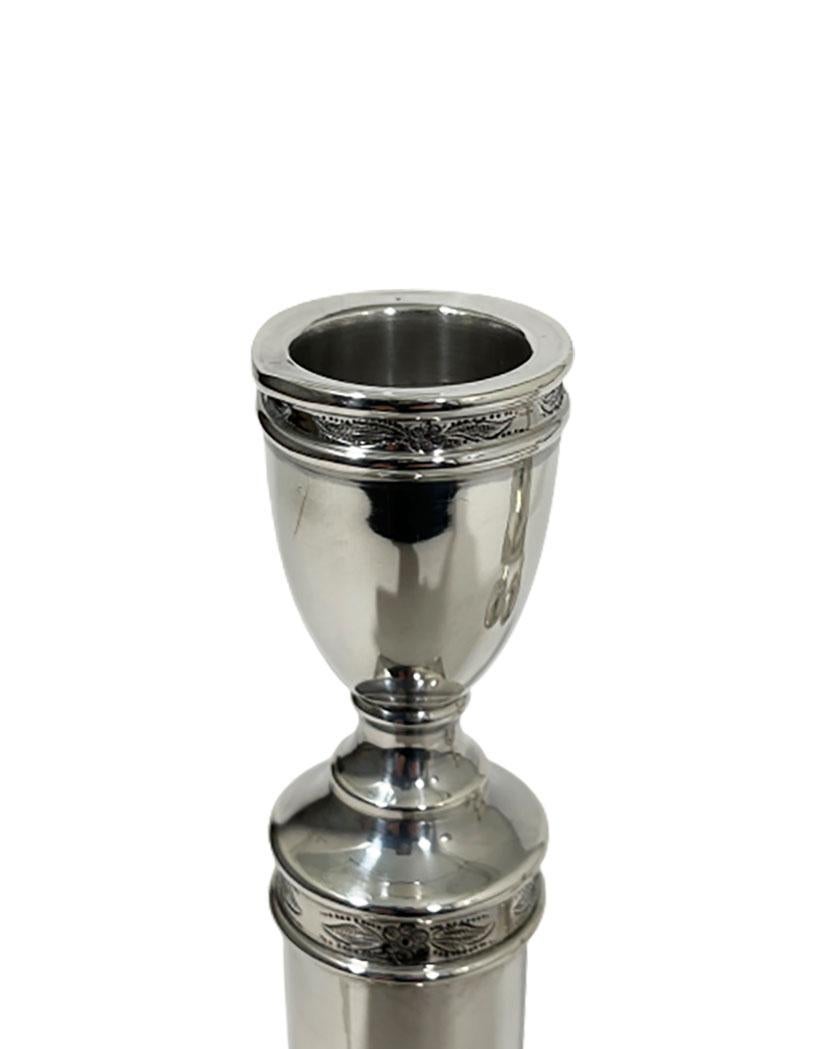 Dutch Silver Candleholders, Mid-20th Century For Sale 3