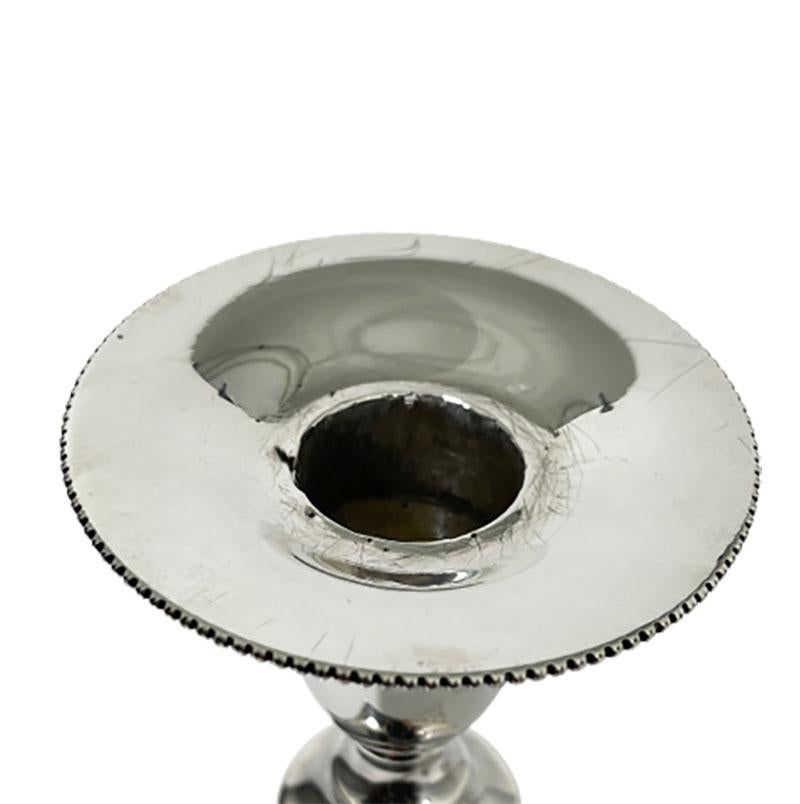 Dutch Silver Candleholders, Mid-20th Century For Sale 5