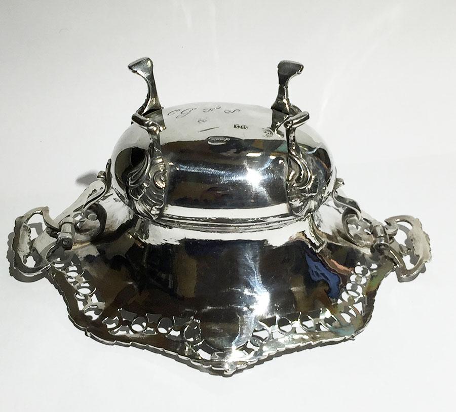 Dutch Silver Candy Bowl by Hartman, Amsterdam, 1783 For Sale 7