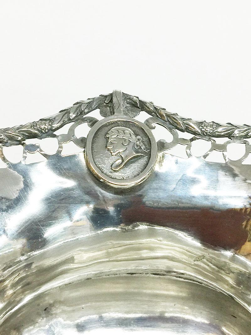 Dutch Silver Candy Bowl by Hartman, Amsterdam, 1783 For Sale 1