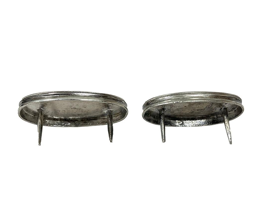 Dutch Silver Käsedaumen Stände (19. Jahrhundert) im Angebot