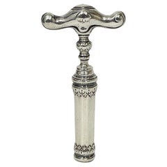 Dutch silver corkscrew, 18th Century