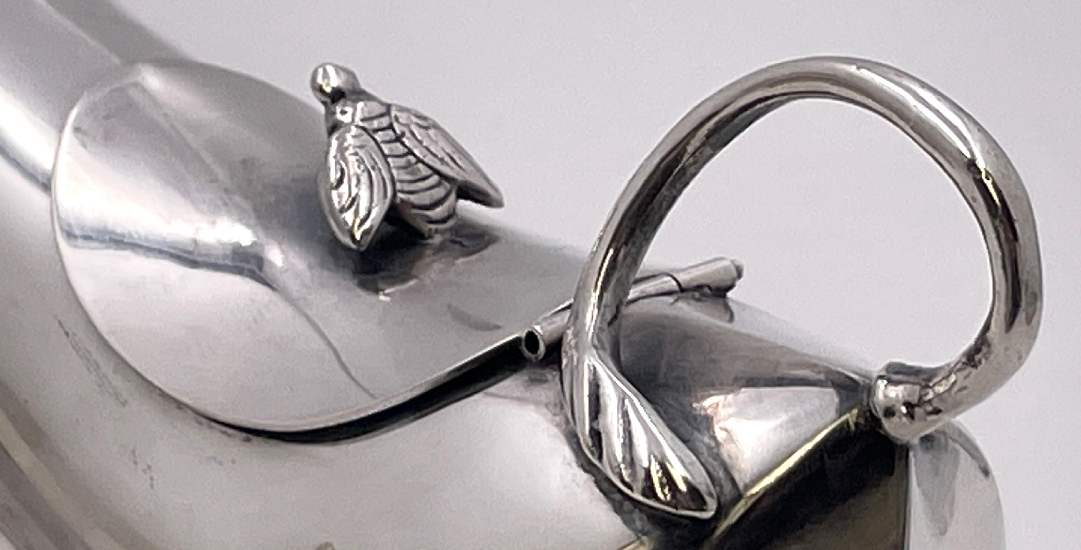 Dutch Silver Cow Creamer with Bee Motif from 20th Century For Sale 3