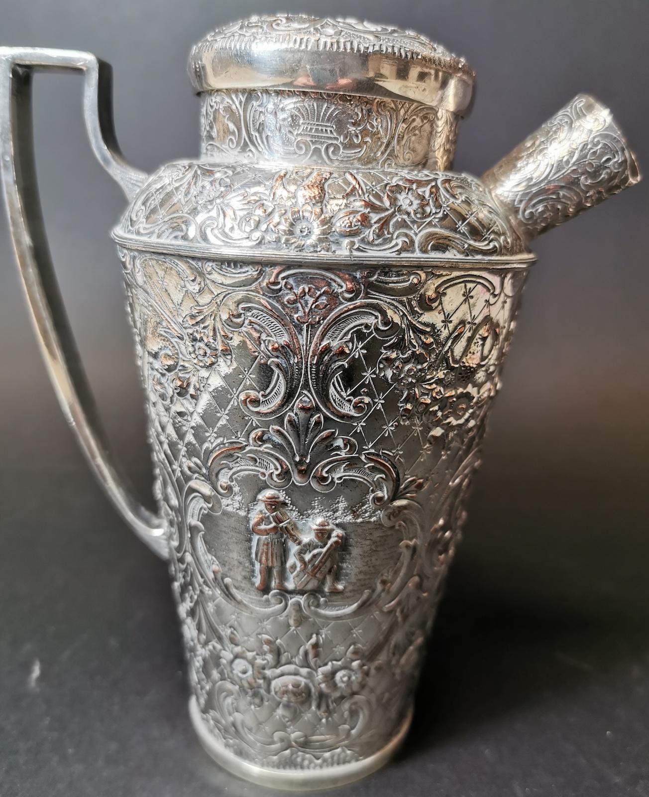 Dutch Silver, Ewer or Jug In Good Condition For Sale In Paradise Point, Queensland