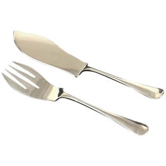 Dutch Silver Fish Servers by Van Kempen, 1948