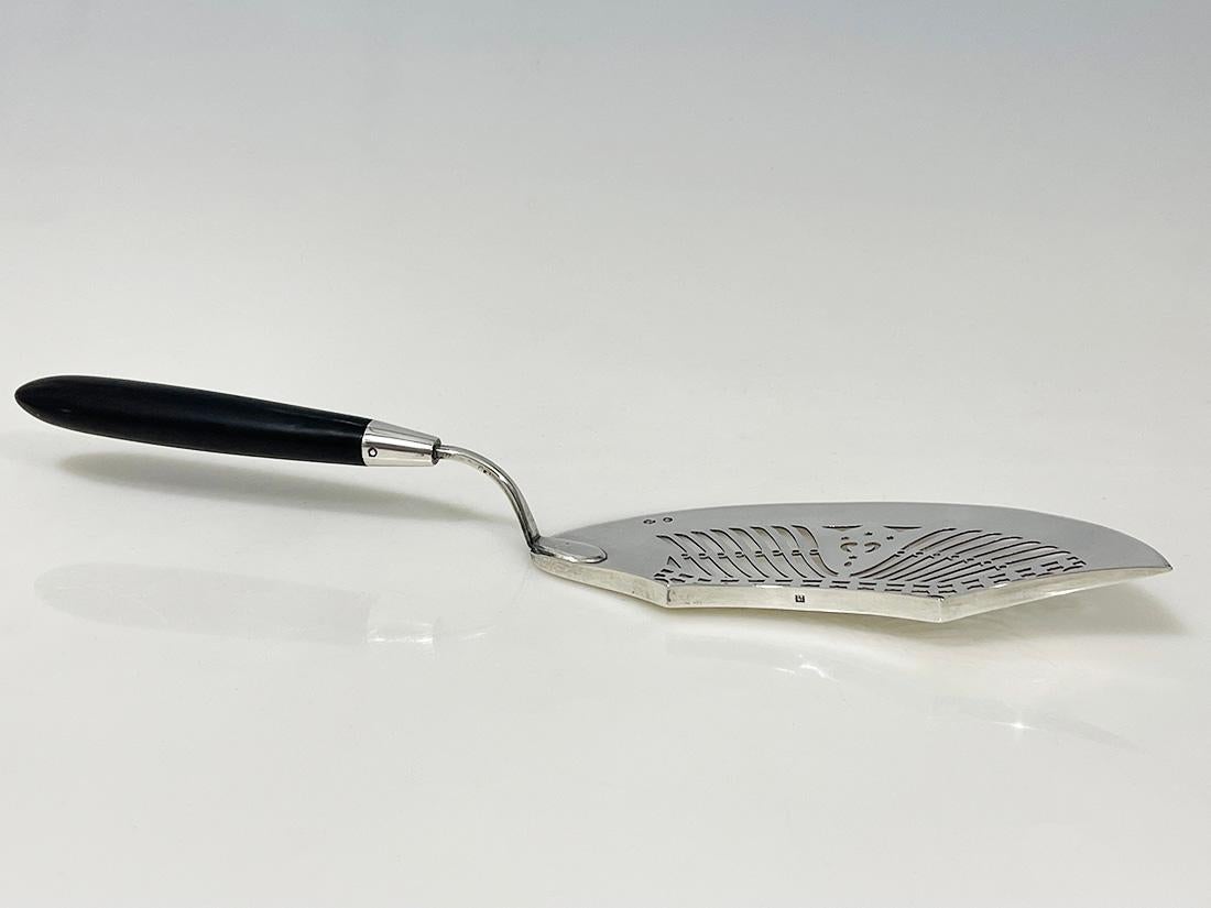 Niederländischer Fischservierbesteck aus Silber von Jacob van Wijk, 1824 (19. Jahrhundert) im Angebot