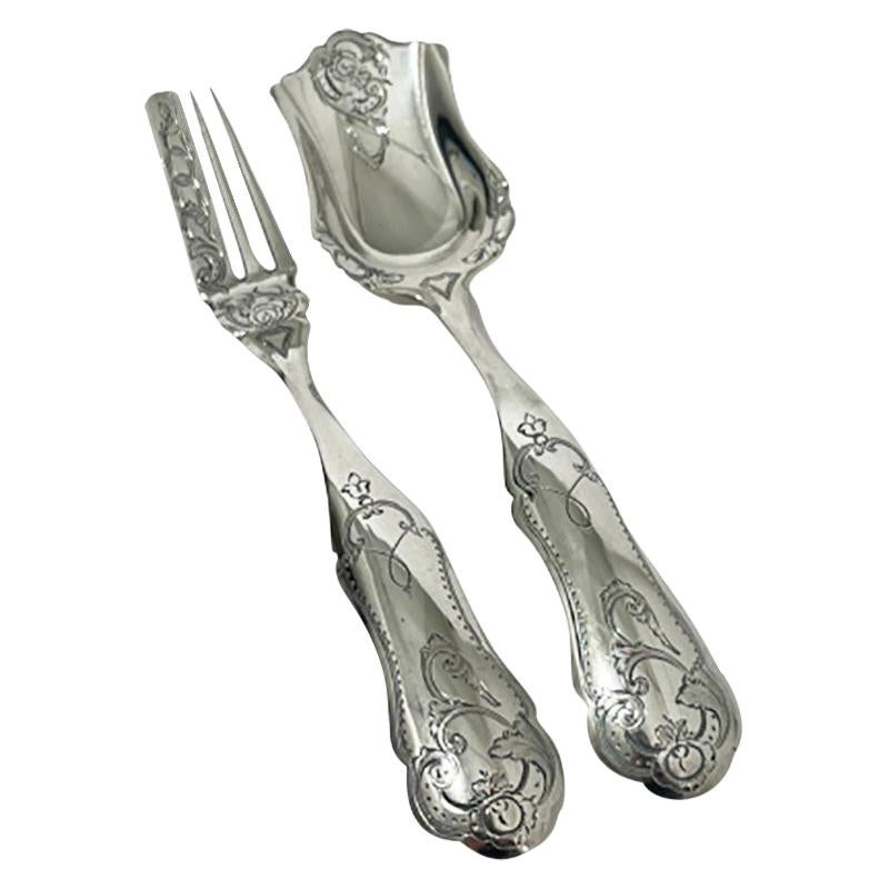 Dutch Silver Ginger Place Setting by Adrianus Kuijlenburg, 1878