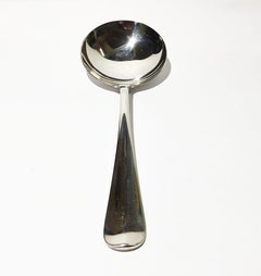 Dutch Silver "Haags Lof" Bouillon spoons, Voorschoten 1906-1953
