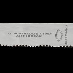 Couteau à pain hollandais en argent, A. Bonebakker, Amsterdam, 1884