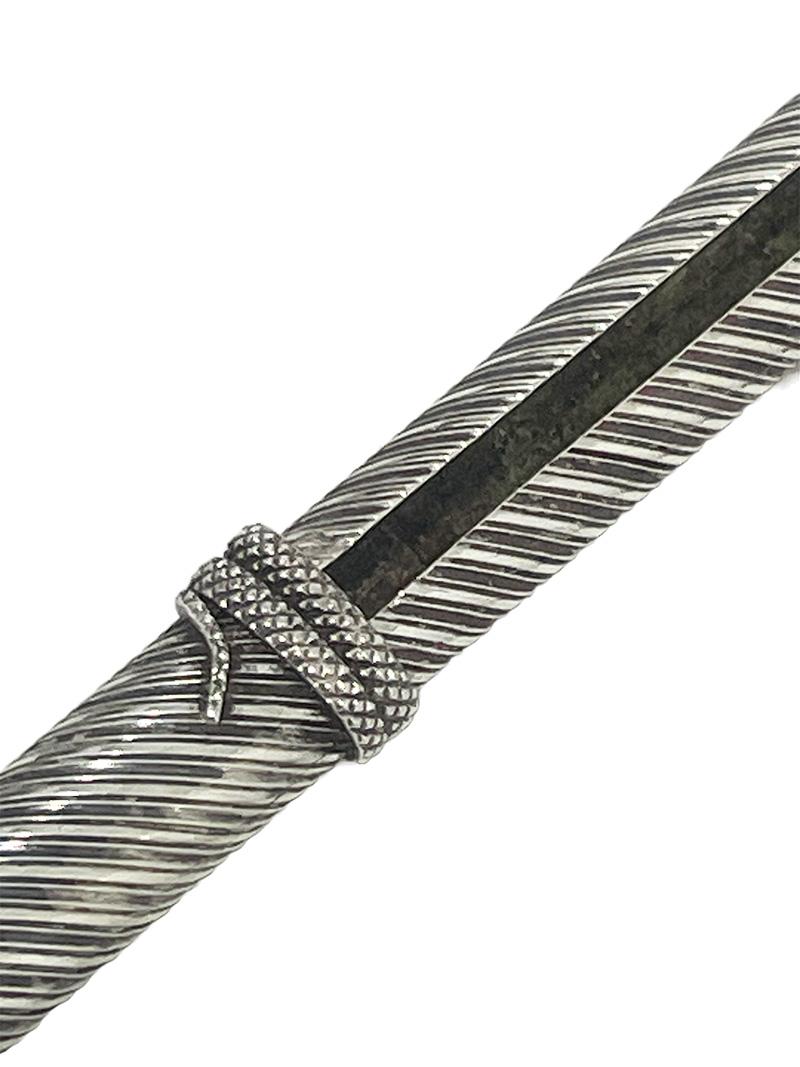 Estuche de plata holandesa para agujas de tricotar de Meinardus Wilhelmus Warren, 1836-1864 Holandés en venta