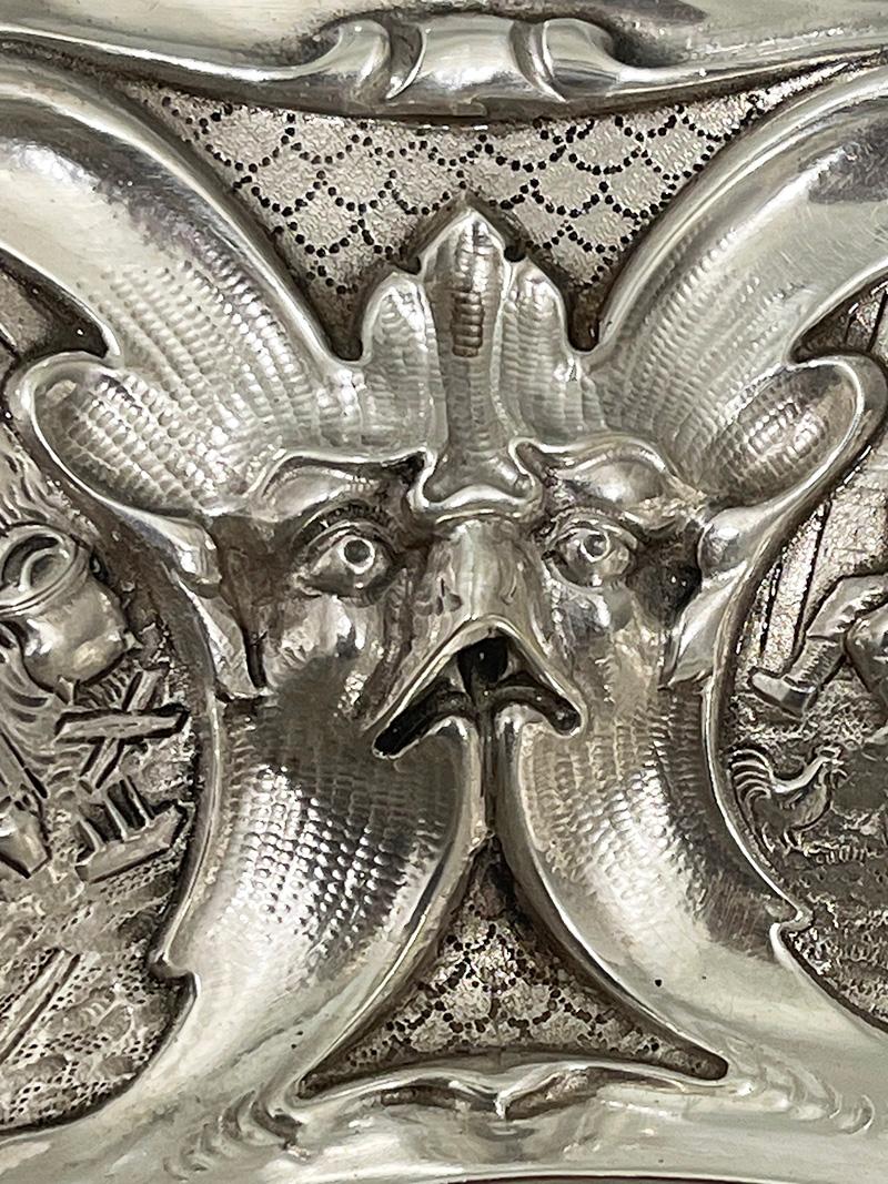 Cuenco ovalado de plata holandesa, panera de Schoorl/ Krot, Amsterdam, fechado en 1928 en venta 4