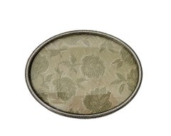 Dutch Silver oval Photo Frame, Zaanlandse Zilversmederij, 1973
