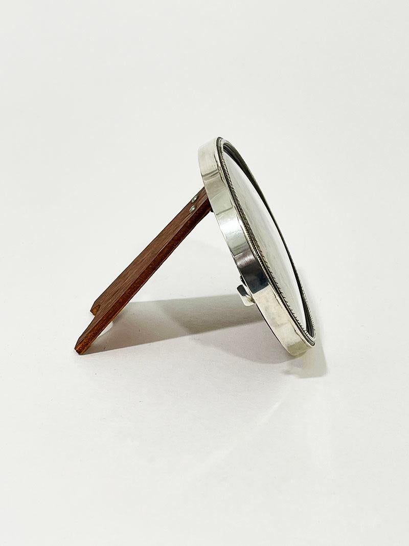 Dutch Silver oval Photo Frame, Zaanlandse Zilversmederij, 1973 For Sale 1