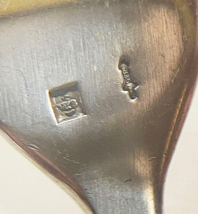 Tenedores de pastelería de plata holandesa de Gustav Beran para Van Kempen & Begeer, años 60 Holandés en venta