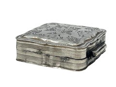Dutch silver pill box, 1869