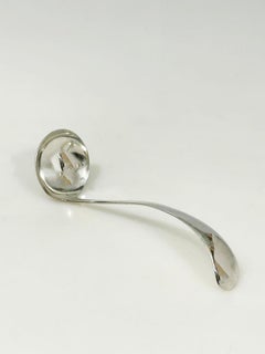 Dutch silver serving gravy spoon by van Kempen & Zonen, Voorschoten 1881
