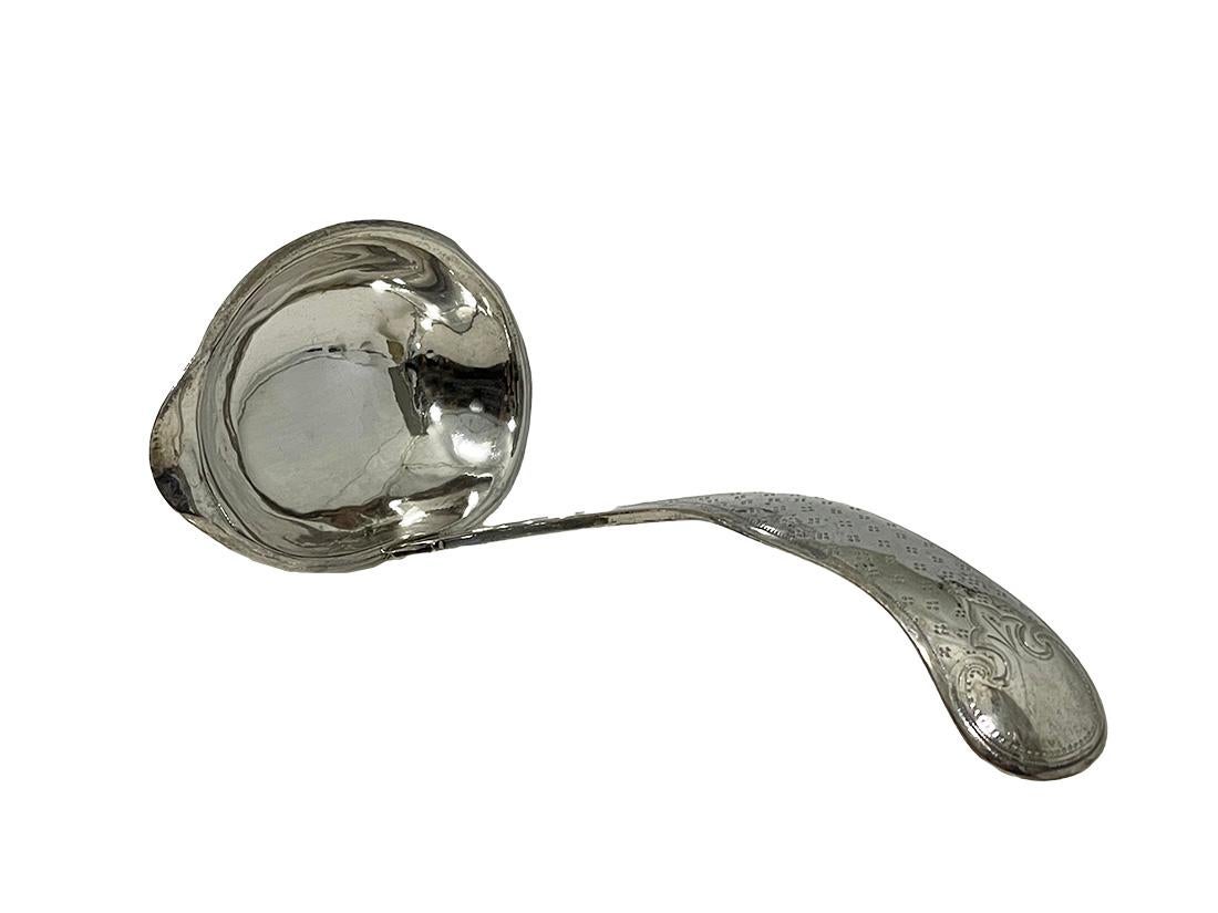 Cucchiaio da portata in argento olandese di Jan de Groot, 1871 In condizioni buone in vendita a Delft, NL