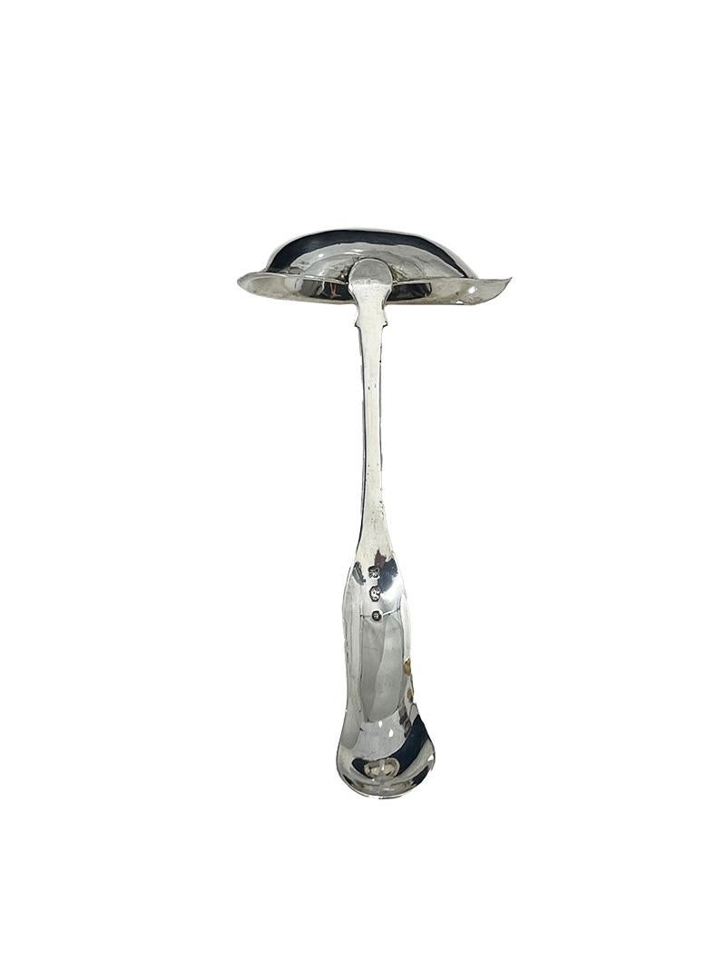 Argento Cucchiaio da portata in argento olandese di Jan de Groot, 1871 in vendita
