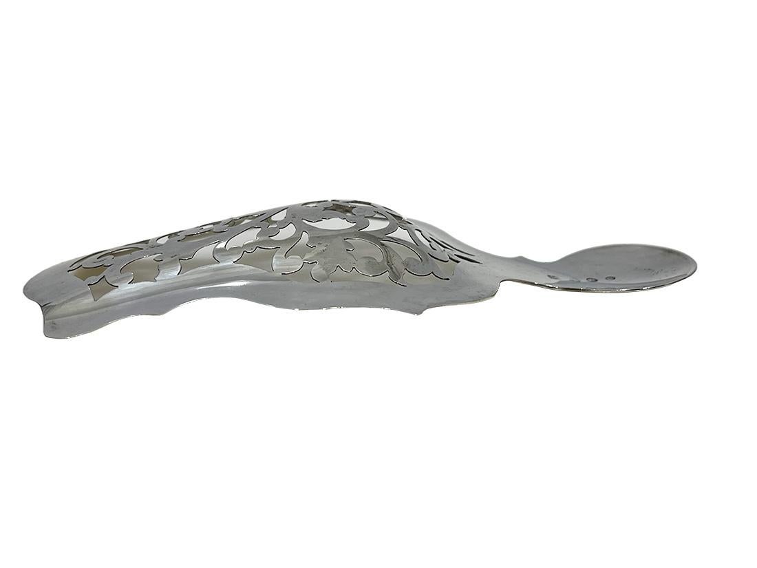 19th Century Dutch silver serving spoon by Lang & Koops, Rotterdam 1848 For Sale
