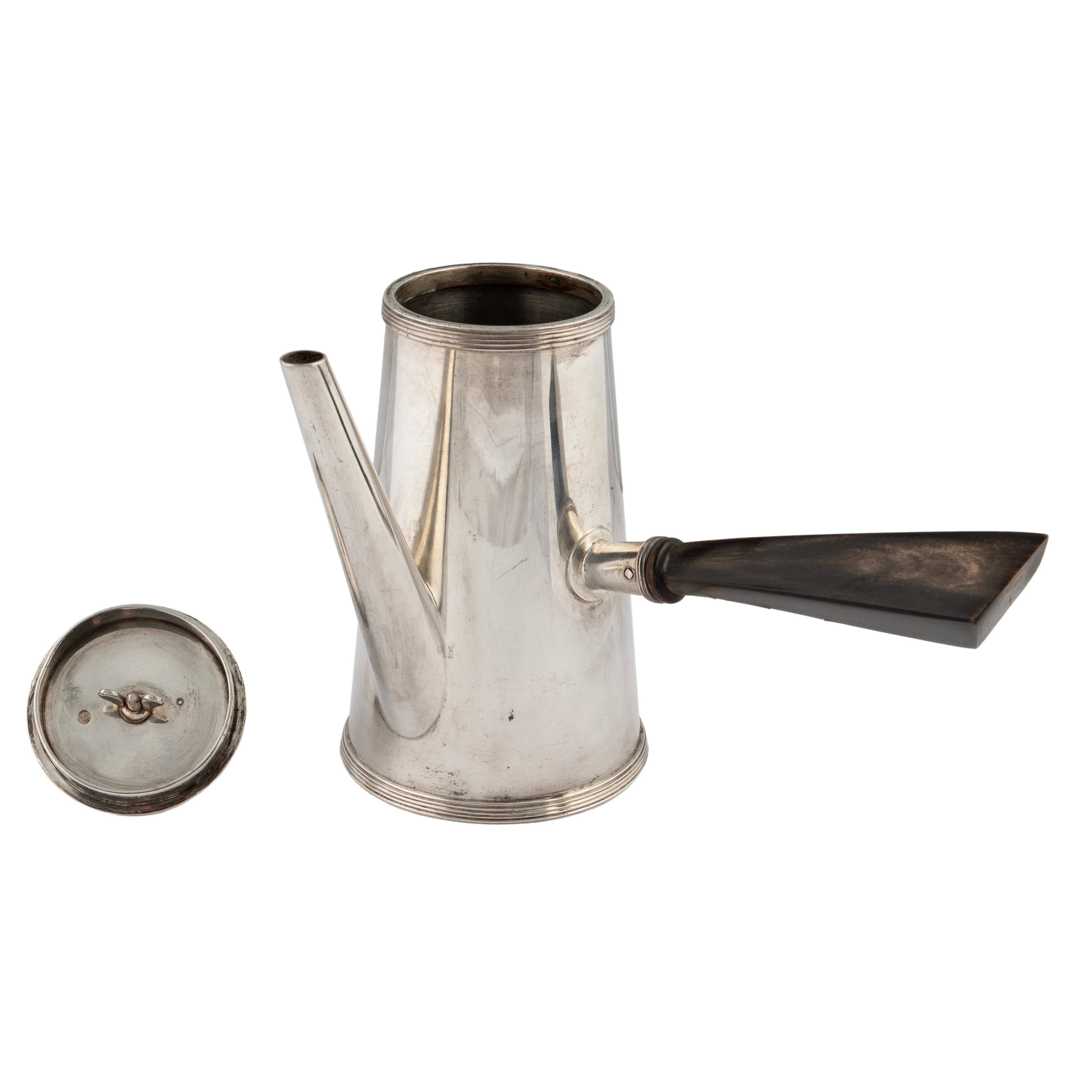 Dutch Silver Single Serving Coffee Pot, Amsterdam, 1905  For Sale 1