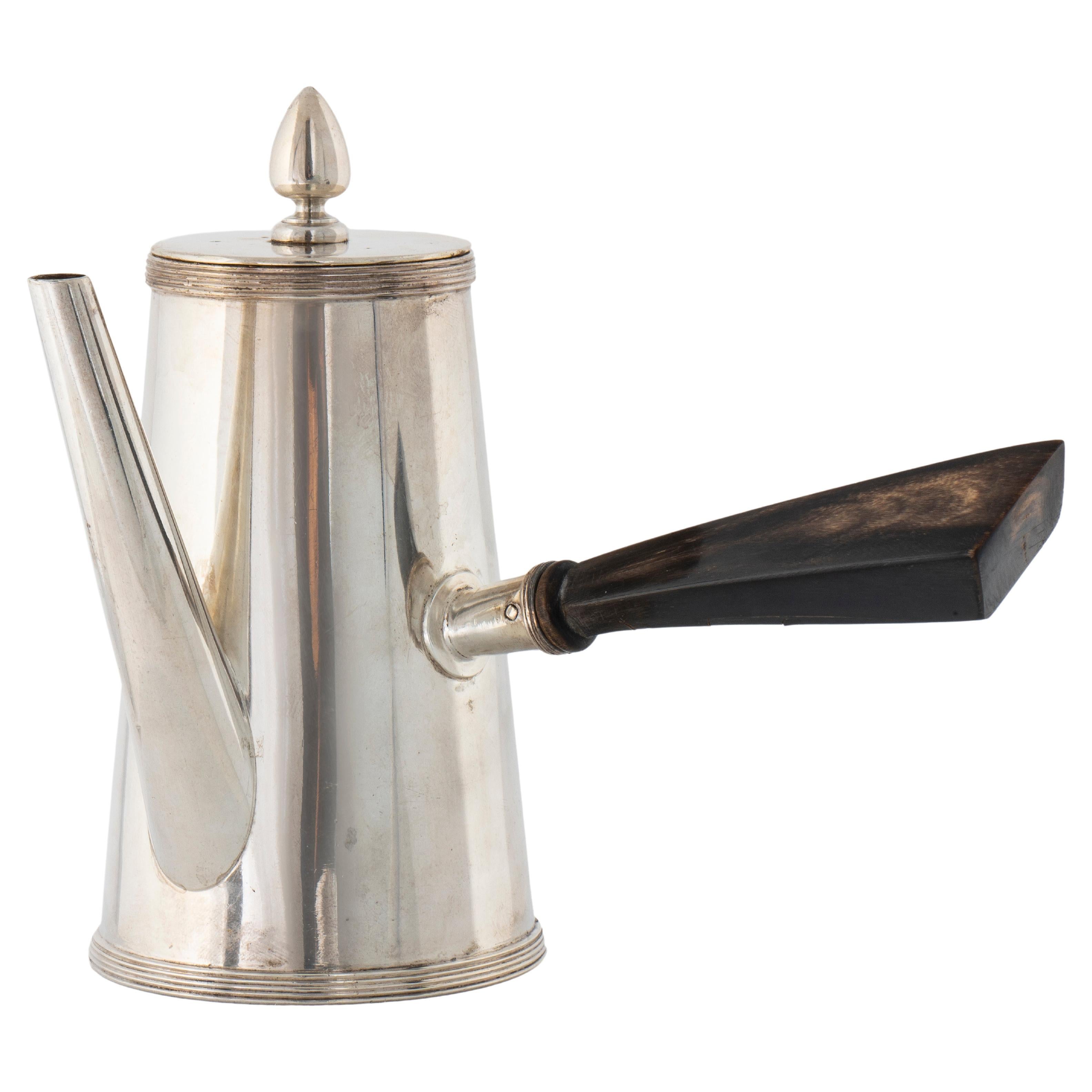 Dutch Silver Single Serving Coffee Pot, Amsterdam, 1905  For Sale