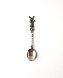 Dutch Silver Spoon with Windmill Finial, Netherlands, circa 19th C