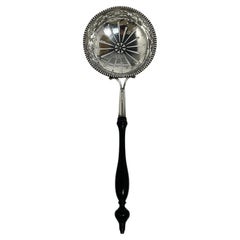 Dutch silver sugar sifter serving spoon by Johannes Schepers, 1786