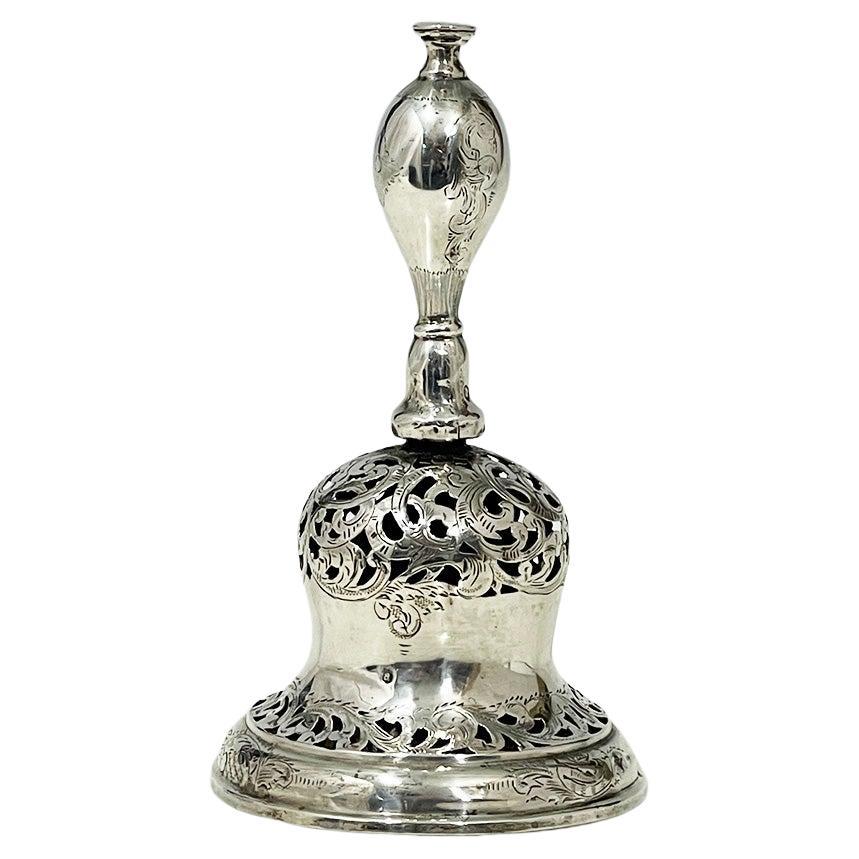 Niederländische Tischglocke aus Silber von Johannes Antonius Melis s'-Hertogenbosch, 1860 im Angebot