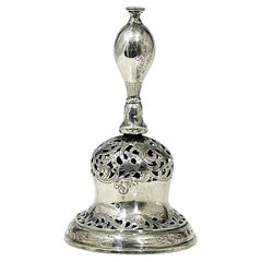 Antique Dutch silver table bell by Johannes Antonius Melis s'-Hertogenbosch, 1860