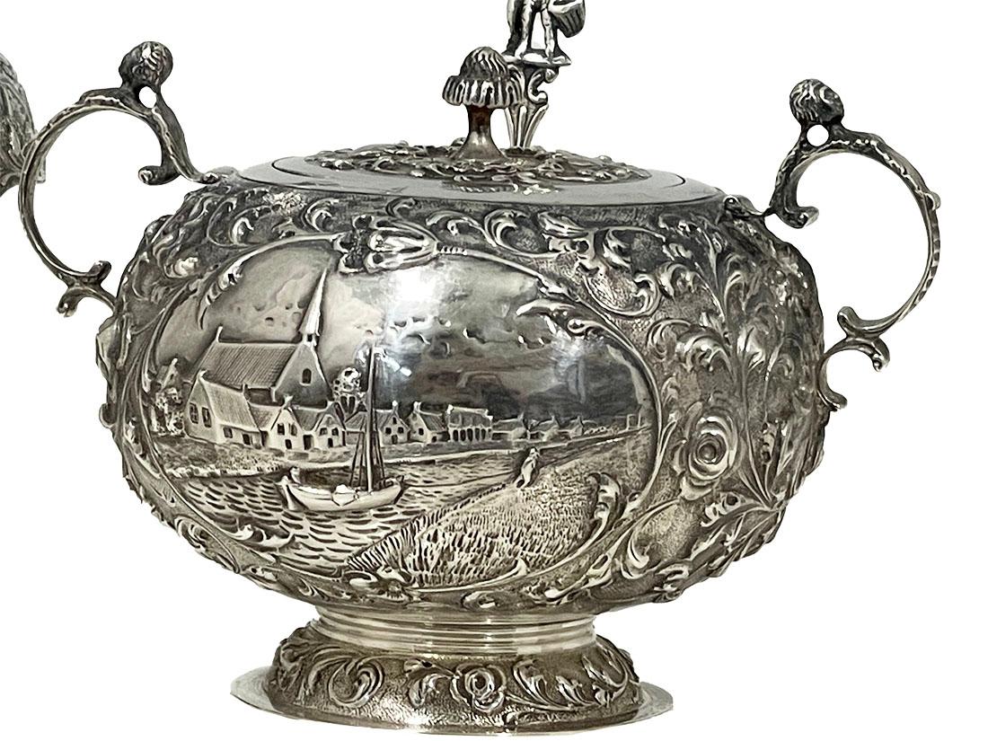Niederländisches Silber Teeservice, 1899-1909 im Angebot 1
