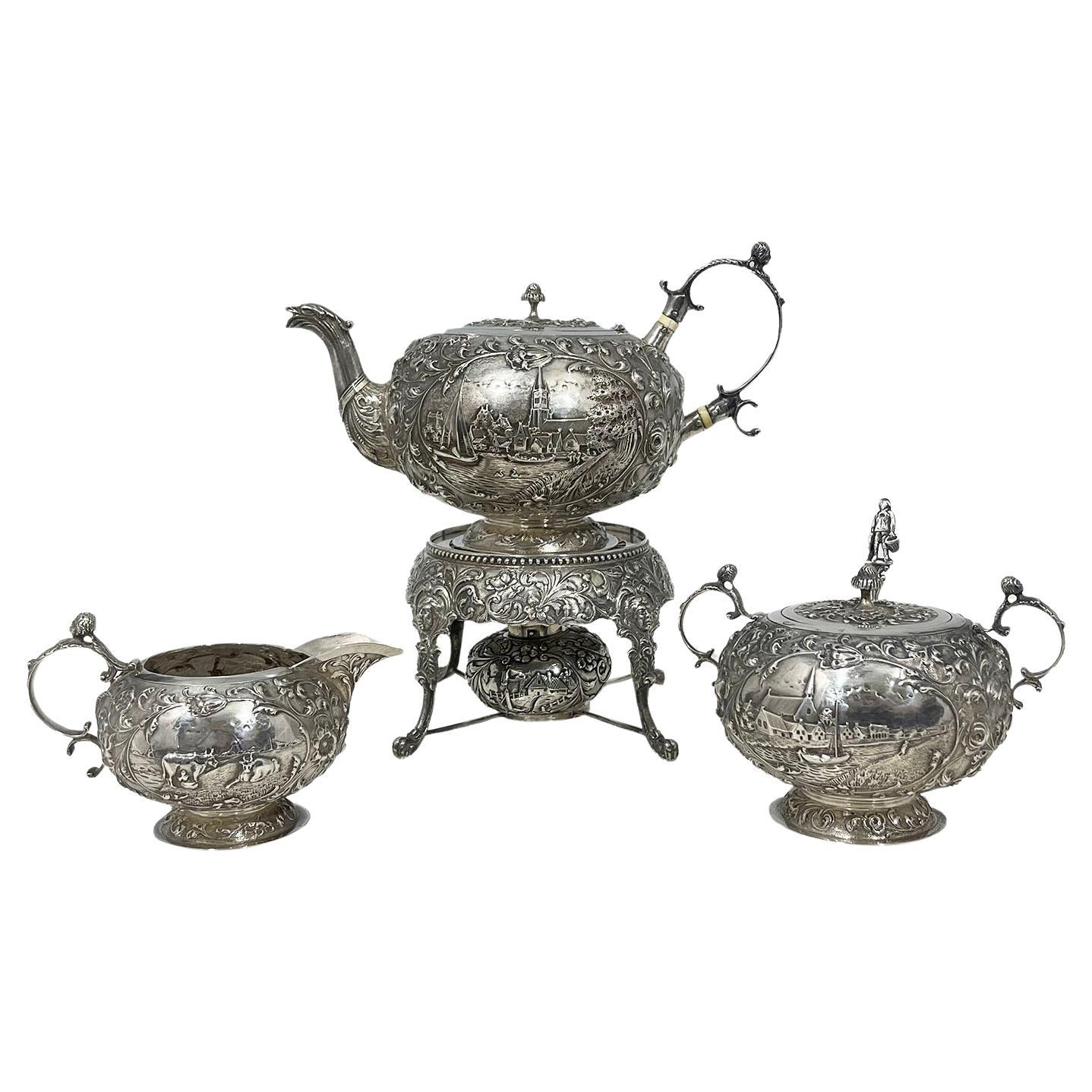 Dutch silver Tea service, 1899-1909