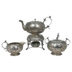 Antique Dutch silver Tea service, 1899-1909
