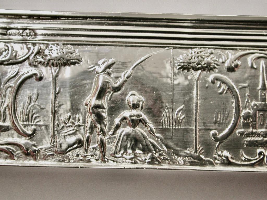 Sterling Silver Dutch Silver Toothpick Box Imported by Berthold Hermann Muller, London, 1915
