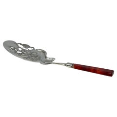 Cuchara holandesa de plata con ágata de Antonius Hendrikus der Kinderen, 1865