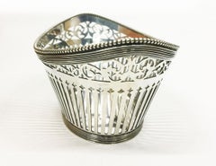 Dutch Small Silver Bonbon Basket by Bonebakker & Zoon, 1912, Amsterdam
