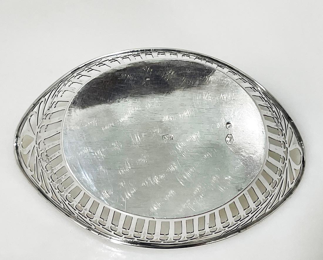 Argento Cestino olandese per bonbon in argento di C. Hooikaas, 1923 in vendita