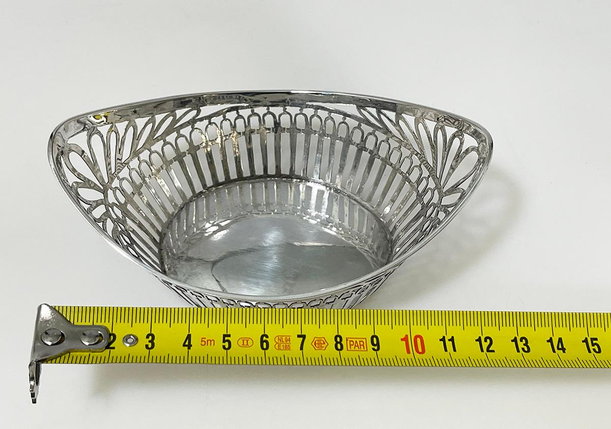 Cestino olandese per bonbon in argento di C. Hooikaas, 1923 in vendita 2