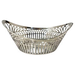 Dutch Small Silver Bonbon Basket by C. Hooikaas, 1923
