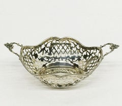 Cestino olandese per bonbon in argento di J. Krins, Schoonhoven, 1962